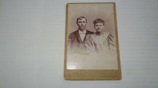 Vintage Man & Wife Photo,  Asa Clark & Wife,  Joe Clark 