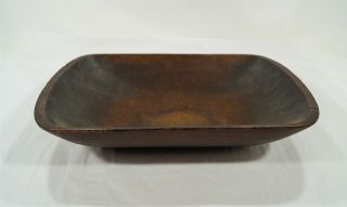 Antique Primitive Carved Hand Hewn Wood Trencher/dough Bowl