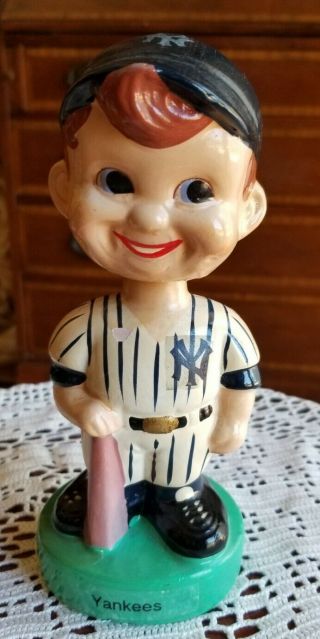 Vintage Mlb York Yankees Baseball Bobblehead Nodder