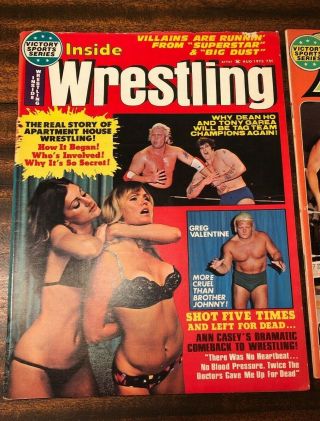 1975 1976 INSIDE WRESTLING AUGUST DORY FUNK JR TERRY MIL MASCARAS JAY STRONGBOW 2