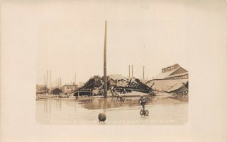 Vtg Mansfield Richland Co.  Ohio Rppc Postcard 1913 Flood Aultman Taylor 2