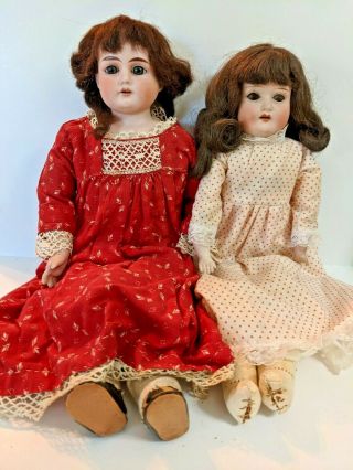 Two German Antique Dolls - Armand Marseille & Heubach Koppelsdorf