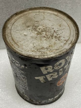1950s 76 Royal Triton SAE 30 Vintage OIL Can Old Crusty Looking Empty Can 2