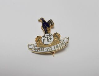 Tottenham Hotspur Fc - Vintage Enamel Cockerel Crest Badge.