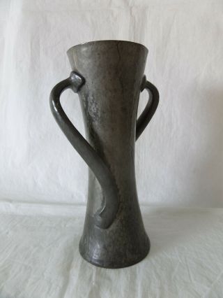 OLIVER BAKER MADE BY LIBERTY & Co TWIN HANDLED PEWTER VASE 030 2