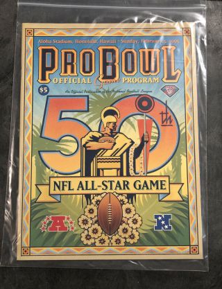1995 Nfl Pro Bowl Football All Star Game Program