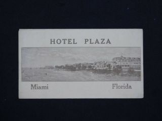 Vintage Savoy Plaza Hotel Miami Florida Travel Vacation Brochure Pamphlet