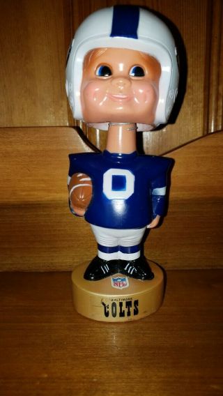 Baltimore Colts Bobble Head/bobbing Head/nodder/ 1975 Plastic