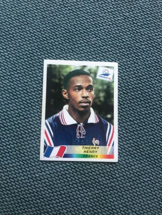 Panini France 1998 World Cup 98 Sticker No 172 Thierry Henry France Black Back