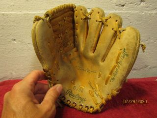 Vintage Mickey Mantle Rawlings Baseball Glove Gj99 Youth Model