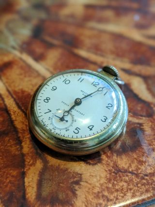 Vintage Westclox Dax Canada Open Faced Pocket Watch - For Repair