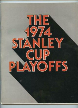 5/12 1974 Stanley Cup Nhl Hockey Program Philadelphia Flyers Boston Bruins Goal