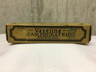Vintage Vaseline Tube Camphorated Petroleum Jelly Tube & Box Never Opened
