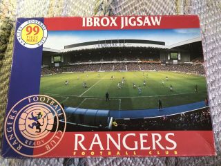 Glasgow Rangers Rfc Ibrox Stadium Retro Vintage Complete Jigsaw Collectors Item
