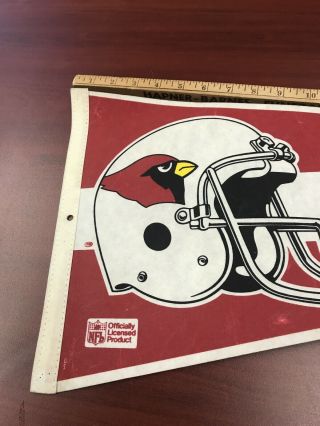 Vintage 80s St Louis Arizona Cardinals NFL Football Felt Pennant 30” 2