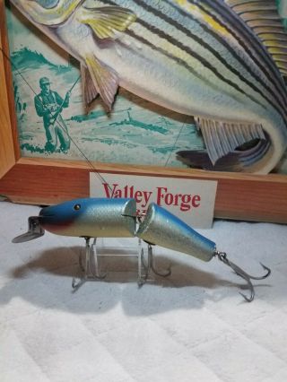 Vintage 6 " Wooden Creek Chub 6834 Jointed Striper Pikie Fishing Lure