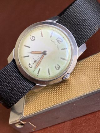 Vintage Hamilton Watch - Military Style - Dial And Hands - Stainless