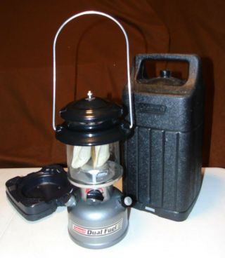 Coleman Dual Fuel Powerhouse Lantern Model 285 - 700t 3/96 Black Hard Storage Usa