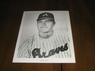 Atlanta Braves Select 3 Late 60s/early 70s Team Issue 8x10 B&w Photos From List3