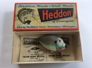 Vintage Heddon Punkinseed Spook Lure.  9630 Sd,  In Correct Box