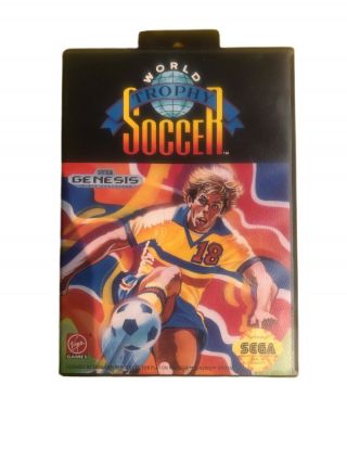Vintage World Trophy Soccer (sega Genesis,  1992) Complete