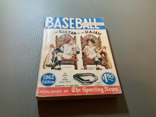 1962 Official Baseball Guide,  The Sporting News Compiled By J.  G Taylar Spink