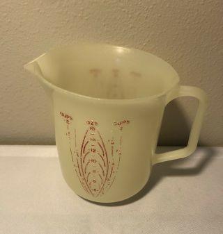 Vintage Tupperware 2 Cup Measuring Cup With Red Letters 134 - 3