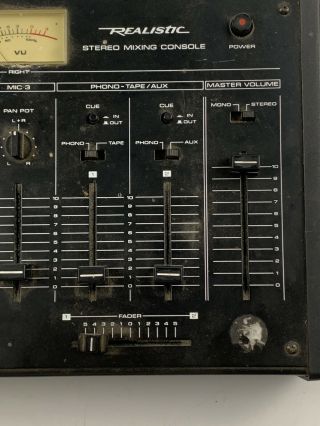 Vintage Realistic Stereo Mixing Console,  Model 32 - 1200 3