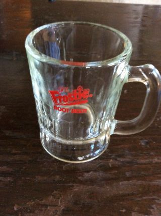 Vintage Frostie Root Beer Glass Advertising Mug 3 1/4 " Tall