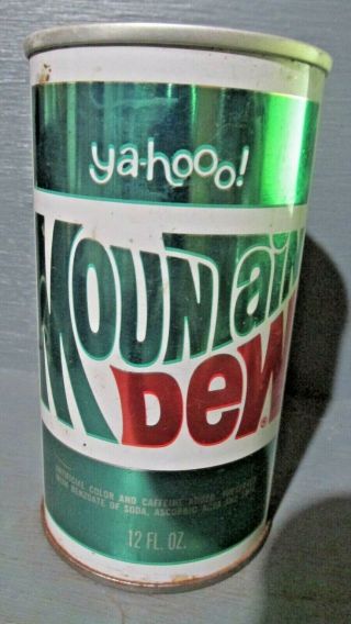 Vintage Yahoo Mountain Dew Wide Seam Steel Soda Can - [read Description] -