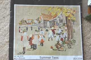 Vintage Penelope Embroidery Kit Summer Term Complete But Opened Tiny Piece Worke