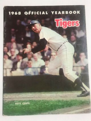 1968 Detroit Tigers Official Yearbook Al Kaline Please Read