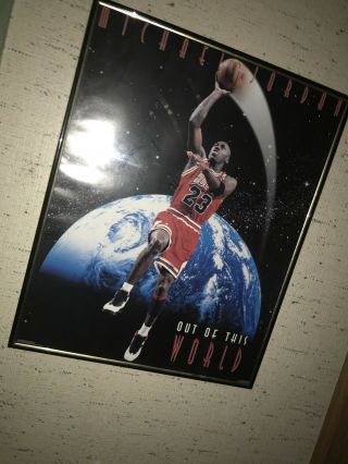 Vintage Costacos Michael Jordan Poster Out Of This World Rare Chicago Bulls 1995