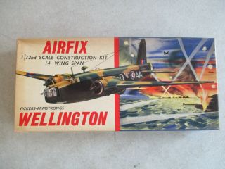Vintage 1/72 Scale Vickers - Armstrongs Wellington Model Kit By Airfix 1419