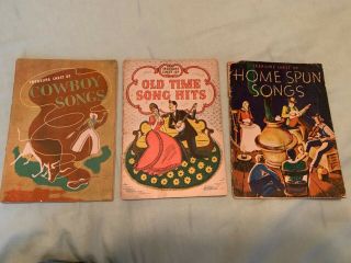 Vintage Treasury Chest Song Books - Set Of 3