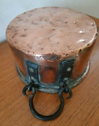 Large Antique Copper Pan Pot