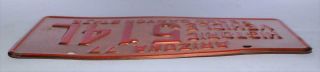 1977 Arizona Historical Vehicle - Solid COPPER LICENSE PLATE - Grand Canyon State 3