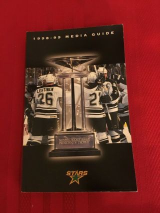 1998 - 1999 Nhl Dallas Stars Media Guide / Stanley Cup Champs / Hull / Modano