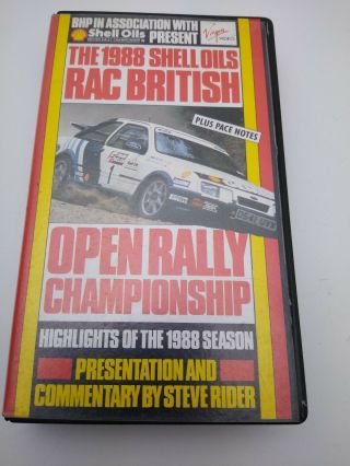 Rac Rally 1998 Vhs Video Shell Oils Sierra Rs Cosworth Vintage