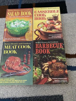 4 Vintage Better Homes And Gardens Cookbooks 1968 1970 1971 Bbq Salad Casserole