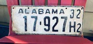 License Plate Alabama Repainted License Plate Ala