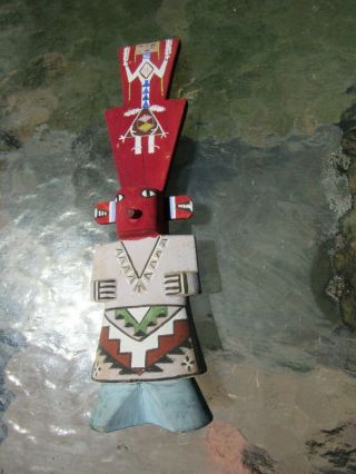 Antique Vintage Hopi Kachina Doll Stiff Arm 8 1/2 " Tall