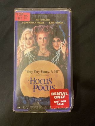 Hocus Pocus (vhs,  1994) Vintage Halloween 90s Disney Movie For Vcr Hollywood Vid