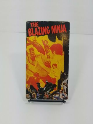 Vintage 1987 The Blazing Ninja Vhs Video Cassette Tape - Martial Arts Classic