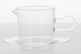 Wilhelm Wagenfeld Jenaer Glas Glass Gravy / Sauce Jug Modernist Bauhaus