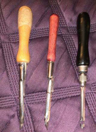 3 Vintage Punch Needles For Rug Making