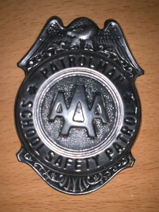 Vintage Aaa School Safety Patrol Badge - Patrolman