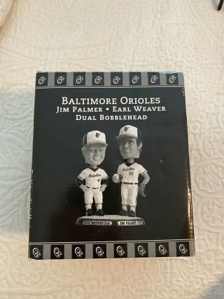Baltimore Orioles Dual Bobblehead Jim Palmer And Earl Weaver Never Opened