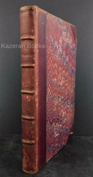 Antique Victorian Leather Book In Memoriam By Alfred Lord Tennyson 1851 4th Edtn