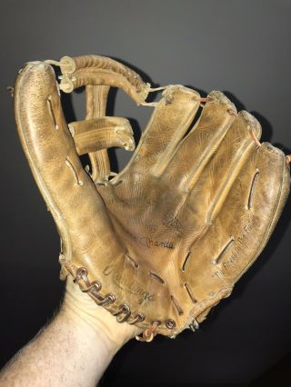 Vintage Rawlings Baseball Glove Endorser By Mickey Mantle Model Mmf